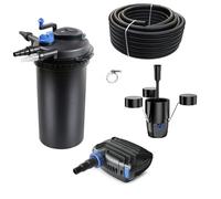 Filtro per Stagno Set Cpf 15000 a Pressione 30W Eco Pompa fino 30000l AquaOne 30