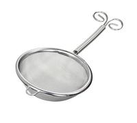 Filtro per tè in acciaio inox antiruggine con manico ergonomico per bevande calde a maglie fini Filtro per polvere di zucchero con impugnatura antiscivolo setacci per polvere di zucchero