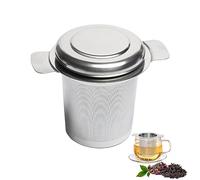 Filtro per Tè In Acciaio Inox con Coperchio, Infusore Per Tisane, Filtro The Infusione, Filtro per Tisane, Infusore Te, Colino per Tisane, per The/Tazza/Teiera/Bollitore