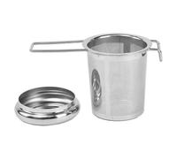 Filtro Per Te Sfuso Scolapiatti for tè in acciaio inossidabile con coperchio, filtro pieghevole a doppia maniglia