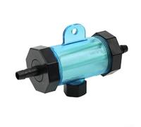 Filtro per tubo dell'acqua con custodia in plastica ABS trasparente e filtro in nylon, adatto per manutenzione di impianti idrici agricoli, acquari e domestici (12 mm)