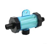 Filtro per tubo dell'acqua realizzato con alloggiamento in ABS trasparente e schermo in nylon per l'uso in acquari, pulizia veicoli e tubi dell'acqua domestica (16 mm)