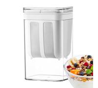 Filtro per yogurt, 1800 ml, colino per alimenti per utensili da cucina, separatore a rete fine, con caraffa trasparente e pressa manuale per latte di soia, succo di frutta, zuppe e kefir