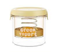 Filtro per Yogurt con Coperchio, per Preparare Yogurt Greco, Sistema di Filtrazione A Freddo, Sicuro e Riutilizzabile, Facile da Pulire, Regalo Ideale per Chi Tiene Al Proprio Benessere(Yellow,Large)