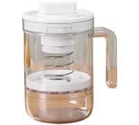 Filtro per yogurt greco fatto in casa con schermo a rete superfine e meccanismo a molla, progettato per un efficiente filtraggio del siero di latte e multiuso nella preparazione di formaggio e kefir