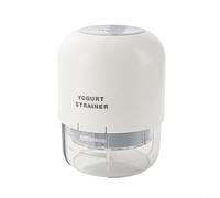 Filtro per yogurt per filtrazione a pressione con rete fine e coperchio, progettato per creare una consistenza liscia allo yogurt greco a casa (bianco)