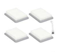 Filtro piatto pieghettato di ricambio per Bosch UniversalVac 18 assicura un'efficace cattura della polvere (confezione da 4)