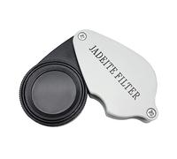 Filtro pieghevole della giadeite degli strumenti di identificazione dei gioielli con la lente di 4cm per la dimensione della tasca del corpo del metallo degli smeraldi