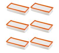 Filtro pieghevole piatto per aspirapolvere originale come KärcherNass/Dry Aspirapolvere NT 65/2 NT 72/2 e aspirapolvere industriale IVC come 6.904-283.0 NT 72/2 Eco Tc, NT 75/2 Ap Me Tc (6 pezzi)