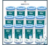 Filtro piscina Sillar 12 pz cartucce filtranti per Intex tipo A C 29003...