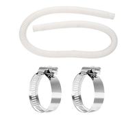 Filtro piscina tubo flessibile di sostituzione della piscina 150 cm con 2 morsetti per 2 pezzi Adattatore Set leggero flessibile durevole per le piscine fuori terra mantenendo la pulizia