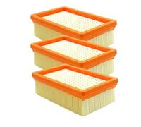 Filtro plissettato piatto, compatibile con KARCHER MV4 / MV5 / MV6 / WD4 / WD5 / WD6, parti di ricambio for aspirapolvere a umido e a secco parte(3 pcs)