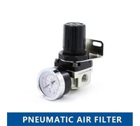 Filtro pneumatico AR2000-02 G1/4'' Controllo Compressore Pompa Regolatore Gas Unità di Trattamento con Manometro Regolabile(AR2000-02)