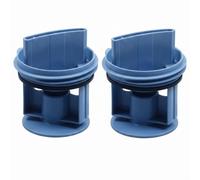 Filtro Pompa di Scarico per Lavatrice Bosch e Siemens, Diametro 64mm, 2 Pz | Plastica ABS con Guarnizione di Tenuta, Blocco Lanugine e Residui, Protezione da Intasamenti, Pulizia Manuale Senza Attrezzi