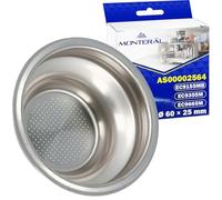 Filtro Portafiltro Macchina Caffè 1 Tazza Ø 60 х 25 mm con Codice Originale AS00002564 per DeLonghi La Specialista EC9355M EC9155MB EC9665M - Garanzia di 10 Anni - MONTERAL