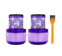 Filtro Posteriore A Cartuccia, Compatibile Con Dyson V10 Slim SV18, Accessori for Aspirapolvere Coperchio Del Contenitore Della Polvere Parte Fissa Tazza Della Polvere Sostituisci(2pcs with brush)