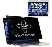Filtro privacy a 360° per MacBook Air 13,6 pollici M4 2025 / M3 2024 / M2 2022,Filtro anti spia protezione schermo, Laptop Privacy Screen per Mac Modello - A3240 A3113 A2681