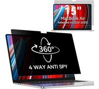 Filtro privacy a 360° per MacBook Air 15 pollici M4 2025 / M3 2024 / M2 2023, filtro anti spia protezione schermo, Laptop Privacy Screen per Mac Modello - A3241 A3114 A2941