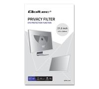 Filtro privacy Qoltec GDPR 21,5"" | 16:9 | Protezione degli occhi | Panoramico