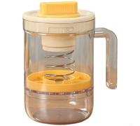 Filtro professionale per yogurt con maglia fine e pressa a molla per una rapida separazione del siero di latte in yogurt greco, formaggio, kefir e preparazione casalinga labneh (giallo)