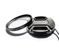 Filtro protettivo UV multistrato da 49 mm e copriobiettivo, Compatibile per Canon M50II M100 M6 con EF-M 15-45 mm è STM Lens, per Sony SEL 18-55mm, E 55-210mm Lens (1+1 confezione)