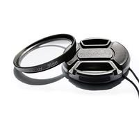 Filtro protettivo UV multistrato da 55 mm e copriobiettivo da 55 mm per Nikon D5600 D3500 D3400 kit AF-P 18-55 mm, per Sony A7RIV A7RIII A7M2 kit FE 28-70 mm (1+1 confezione)