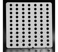 Filtro quadrato per scarico doccia, filtro per capelli, protezione per scarico, protezione per scarico, copertura a spirale, 1 pezzo (14 x 14 cm)