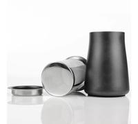 Filtro riutilizzabile in acciaio inox per fondi di caffè con fori di setacciatura di precisione per promuovere la dissoluzione uniforme del caffè e migliorare l'aroma nella produzione manuale (nero)