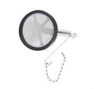 Filtro riutilizzabile in acciaio inox per macchina da caffè a sifone, 3-5 tazze, con catena lunga per una facile installazione, filtro in metallo durevole come ricambio per fornelli a sifone