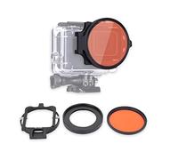 Filtro rosso, 58 mm, Action Camera Rossa, filtro sommergibile con 16 X Macro Primo piano Filtro ottico per lenti in vetro per 5