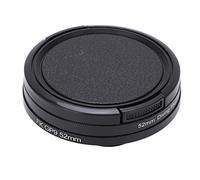Filtro Rosso per Obiettivo Fotocamera da 52 Mm per Action Camera HERO 9, Impermeabile, Resistente Ai Graffi con Anello Protettivo in Silicone, Migliora la tonalità Rossa per
