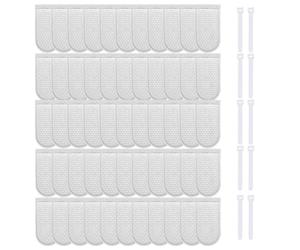 filtro rubinetto in cotone - Confezione da 50 | Manicotto | Design a rete resistente agli spruzzi, materiale in cotone riutilizzabile, facile installazione del rubinetto