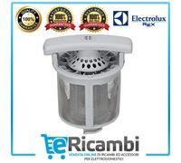 Filtro Scarico Grigio Lavastoviglie Rex Electrolux AEG 1119161105 Originale
