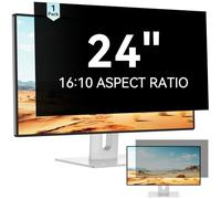 Filtro schermo privacy per computer da 24 pollici per monitor widescreen 16:10, antiriflesso e filtro luce blu, pellicola protettiva rimovibile antigraffio da 24 pollici