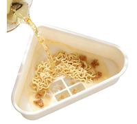 Filtro Scolapasta per Lavello da Cucina Cestello Triangolare Stabile con | Cestello Ferma Cibo per Scarico Angolo Cucina per Casa, Piano Cucina, Mensa, Famiglia, Appartamento, Dormit