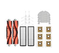 Filtro, scopa, spazzola laterale principale, sacchetto for la polvere, kit di parti di ricambio for aspirapolvere.Compatibile con Dreame Bot D10 Plus RLS3D (Color : 21PCS)