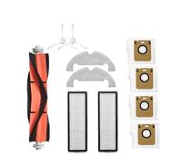 Filtro, scopa, spazzola laterale principale, sacchetto for la polvere, kit di parti di ricambio for aspirapolvere.Compatibile con Dreame Bot D10 Plus RLS3D (Color : 11PCS)