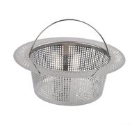 Filtro secondario per spremiagrumi Nama J2 a freddo, accessorio in acciaio inox, con diametro superiore di 14 cm e tazza di appoggio sicura