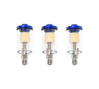 Filtro Separatore D'Acqua per Compressore D'Aria, Confezione da 3 - 1/4" NPT, Trappola per L'Umidità 'Olio per Utensili Pneumatici (90 PSI Max)