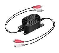 Filtro separatore di massa, isolante Ground Loop RCA, filtro rumore per sistemi audio auto, soppressore del rumore stereo per auto per eliminare il rumore buzzing