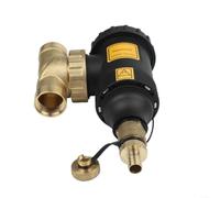Filtro separatore di sporco per caldaia con design a collisione a rete radiale, anello magnetico e grande volume interno per rallentare il flusso e depositare le particelle (DN25/1" femmina)