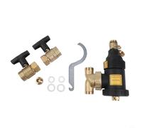 Filtro separatore di sporco per caldaia con design a collisione a rete radiale, anello magnetico e grande volume interno per rallentare il flusso e depositare le particelle (valvola maschio DN25/1)