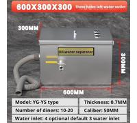 Filtro separatore olio-acqua Acqua Olio for Cucina Catering Trappola for Grasso(60cm*30cm*30cm)