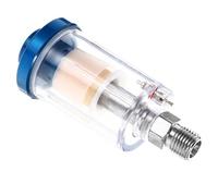 Filtro Separatore Olio e Acqua per Pistola Verniciatura | Mini Formato, Corpo Plastico Blu Rame, Installazione Rapida su Compressore e Tubo Aria