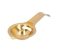 Filtro separatore per uova in acciaio inossidabile separatore di tuorlo d' con manico lungo per (Separatore di albume d'uovo-oro)