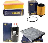 Filtro Set SCT Carburante, Olio, Aria, Interno Per Opel Combo 1.6 CDTi X12 105