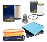 Filtro Set SCT Carburante, Olio, Aria, Interno + Vite Per Audi, Seat, Skoda, VW