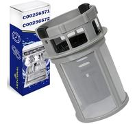 Filtro Setaccio per Lavastoviglie con Codice Originale C00256571 + C00256572 per Ariston per Indesit - Garanzia di 10 Anni - MONTERAL
