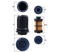 Filtro, soluzione di urea MAHLE UX 3KIT per MERCEDES-BENZ AXOR 6.374 2002-2004