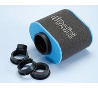 203.0147 FILTRO ARIA AIR BOX BIG EVOLUTION POLINI DIRITTO CON ATTACCO DA 28 A 55